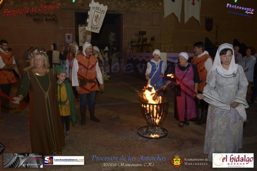 Procesion de las antorchas en Manzanares 2016